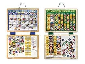 Melissa & Doug Kids' Magnetic Calendar and Responsibility Chart Set ...
