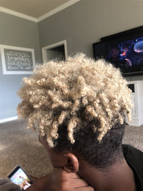 Pin by Kenya on hair | Textured curly hair, Blonde dip dye, Boys curly ...