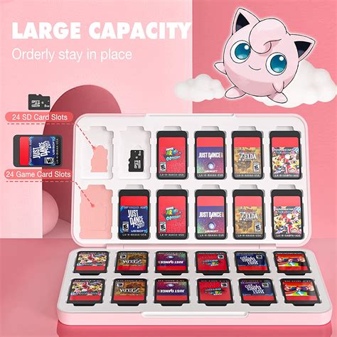 MoKo 24 Game Card Case Compatible with Nintendo Switch OLED 2021/Switc ...