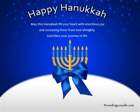 Happy Hanukkah Wishes, Greetings and Messages - Wordings and Messages