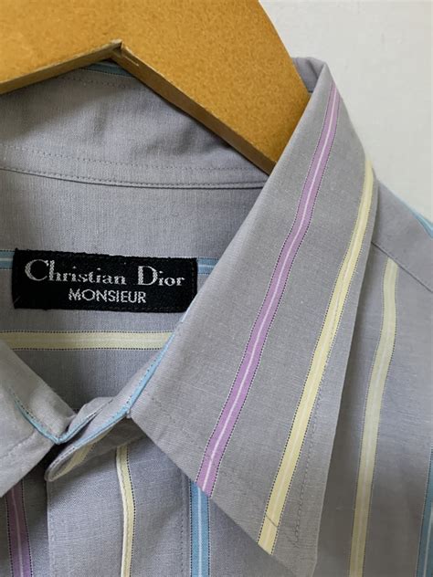 1980~90's Stripe Pattern Design Long Sleeve Shirt "Christian Dior" | Link