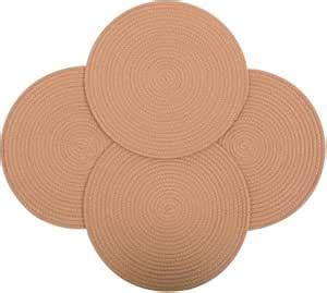 Buy SLAPPY 4 Pack Round Woven Placemats, Braided Brown Tablemats Jute ...