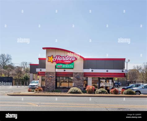 SHELBY, NC, USA-28 MARCH 2022: Hardee's fast food restaurant, Grover St ...