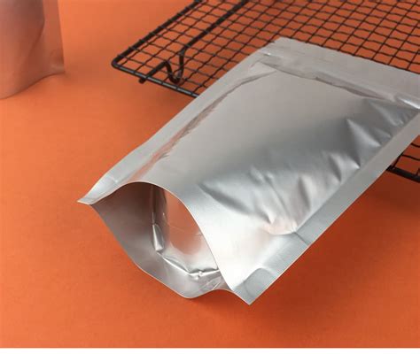 Buy 10 PCS Silver Stand Up Food Grade Pouch Smell Proof Sealable with ...