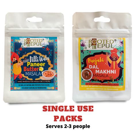 Single Use Combo : Punjabi Dal Makhani Masala & Dilliwala Paneer Butte ...
