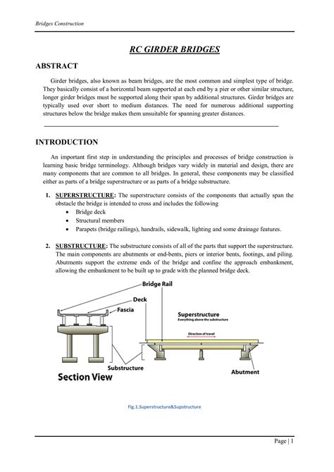 Bridge construction (RC girder bridges) | PDF