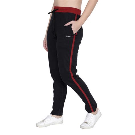 Buy HiFlyers Women Trendy Cotton Trackpant Black | Best Price: TT ...