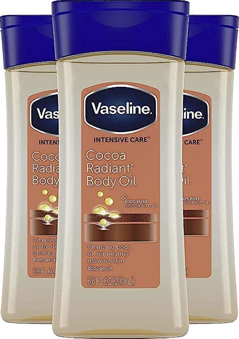 Vaseline Intensive Care Cocoa Radiant Body Gel Oil 200ml x 3: Buy ...