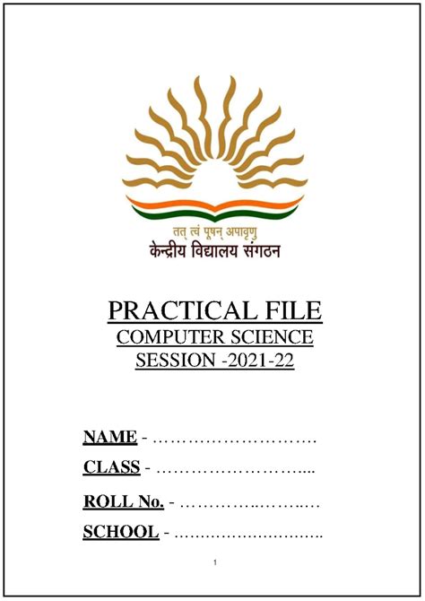 Image result for Index for Practical File Class 12 Computer Science