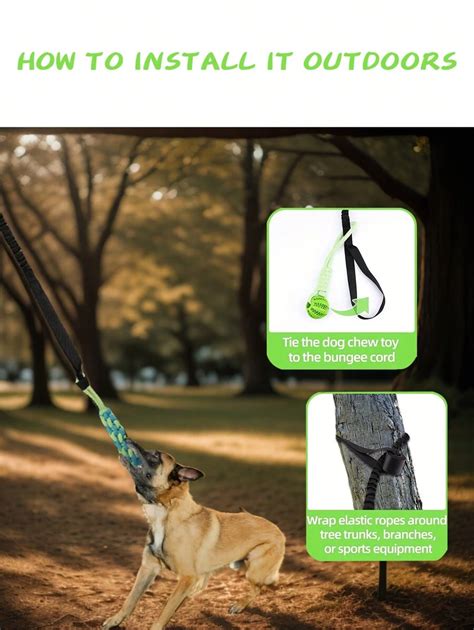 Juguetes grandes para perros, juguetes de cuerda para morder, poste de ...