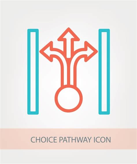 Choice pathway icon | Premium Vector