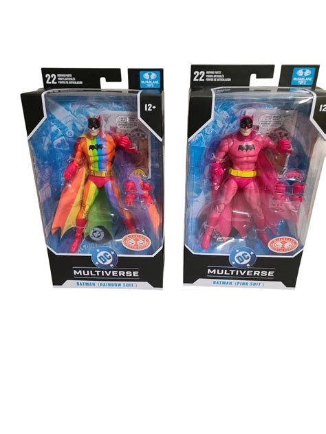 McFarlane DC Multiverse Batman Rainbow Suit and Pink Suit - Walmart.com