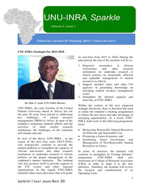 Fillable Online i unu UNU-INRA Sparkle - i unu Fax Email Print - pdfFiller