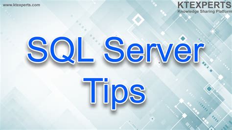 Image result for MS SQL Server Tips and Tricks