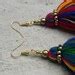 Buy Colorful Thread Earrings,mix Color Tassel Earrings,bohemian ...