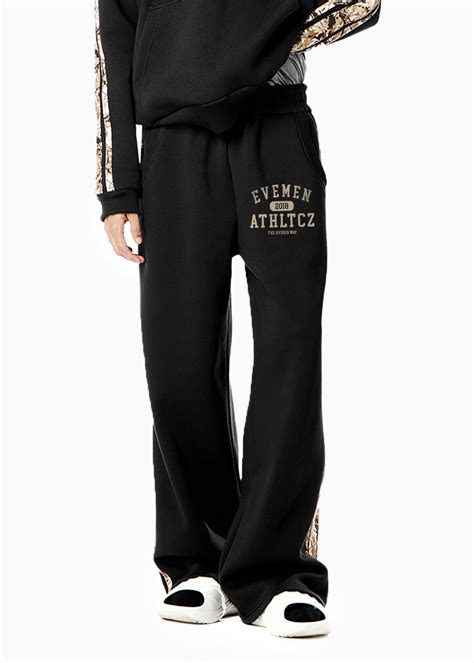 CAMO ATHLTCZ TRACK SWEATS - BLACK- EVEMEN