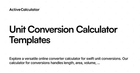 Image result for Unit Conversion Calculator