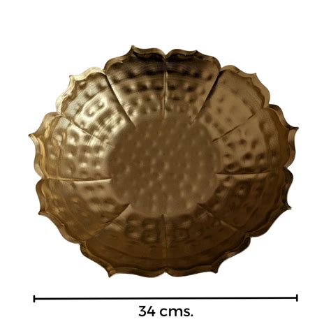PITTALAM Hammered Urli Plate (Taj Urli Plate) - Rustic Charm in Metal ...