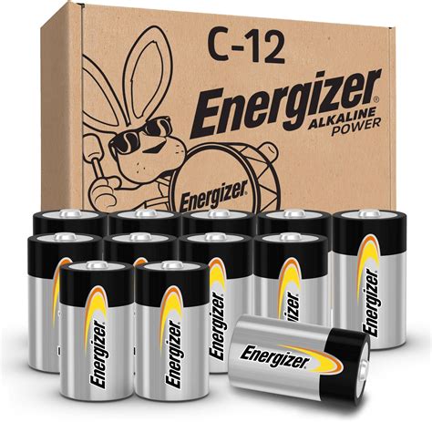 Amazon.com: Energizer C Batteries Max Alkaline C Cell Size, 8 Count, 8 ...