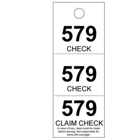 Image result for Plastic Coat Check Numbers