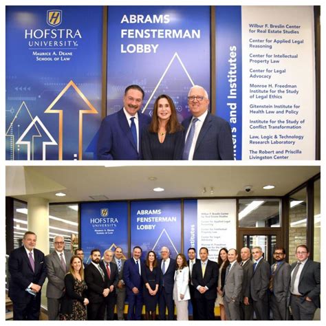 Hofstra Law Dedicates Abrams Fensterman Lobby