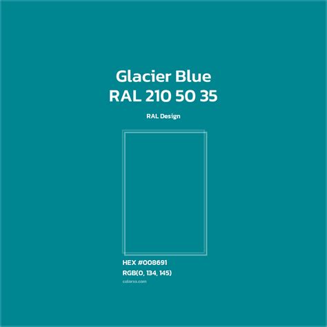 About RAL 210 50 35 - Glacier Blue Color - Color codes | matching ...