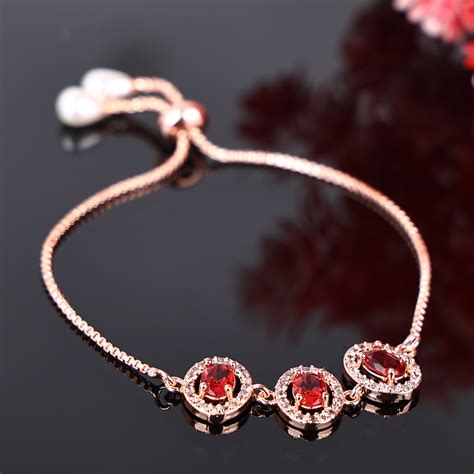 AD Round Maroon Bracelet: A Bold and Elegant Statement – Glossy Lust