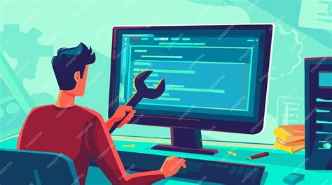 Image result for Find Computer Problem Vector