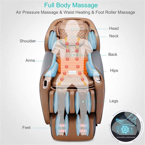 Buy Massage Chair A350 for Full Body Massage, Electric Zero-gravity ...