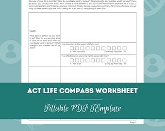 Image result for Life Compass Worksheet Values