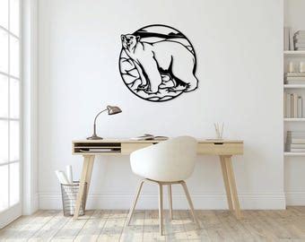 Buy Bear Design Laser Cut Svg Dxf Files Wall Sticker Engraving Decal ...