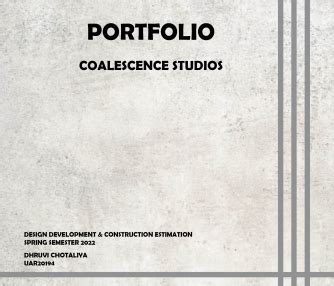 COALESCENCE STUDIOS | CEPT - Portfolio