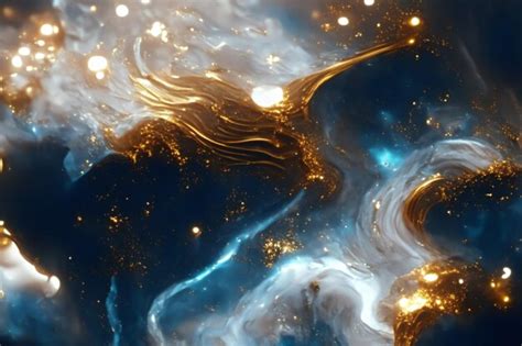 Fluid gold marble liquid abstract luxury background | Premium AI ...