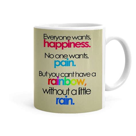 Buy Khakee Happiness Pain Rain Theme Printed Ceramic Coffee Mug (325 Ml ...