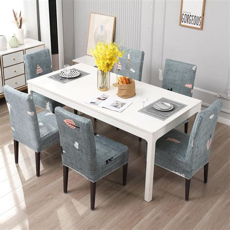 Grey Christmas Tree Print Elastic Dining Chair Covers – HOKIPO | Har ...