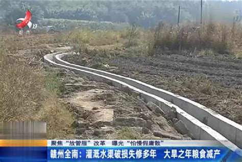 赣州全南：灌溉水渠破损失修多年 大旱之年粮食减产_腾讯新闻