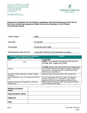 Request for Quotation for the Supply, Installation and Commissioning of ...