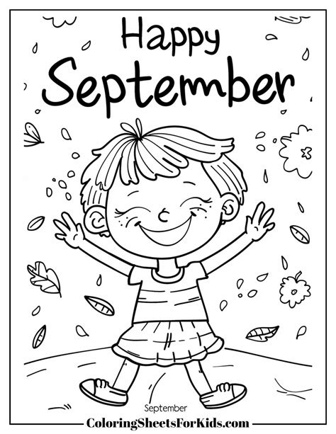 September Coloring Pages (Free Download) - Coloring Sheets For Kids