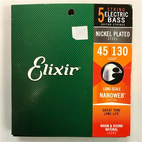 Image result for Elixir 5 String Bass Strings