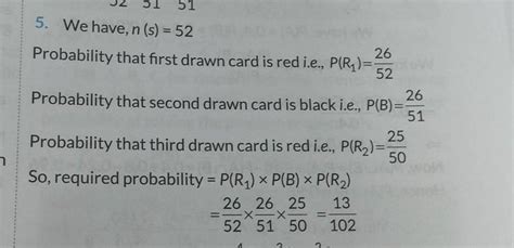 From a pack of 52 cards, 3 cards are drawn at random (without ...