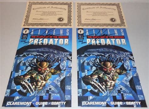 Alien vs Predator #1 Dark Horse Comics SIGNED Jackson Guice, 2 Copies NM | #1853558877