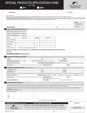 Fillable Online mfp co SPECIAL PRODUCTS APPLICATION FORM - mfpcoin ...
