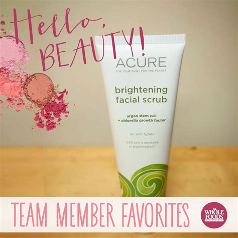 ::ACURE Brightening Scrub:: "Uses chlorella (it’s green!) and makes ...