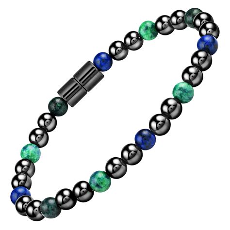 Hematite Magnetic Therapy Anklet Malachite Unity