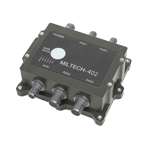 Miniature Rugged PoE Ethernet Switch with Power Distribution ...