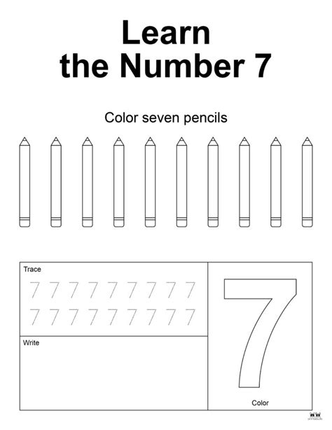 Image result for Print 7 Worksheet