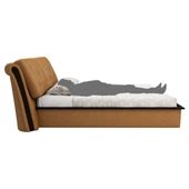 Buy Cambert Camel Brown Solid Wood King Bed Online At Durian