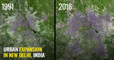 Using The Vantage Point Of Space, NASA Released Then And Now Images Of ...