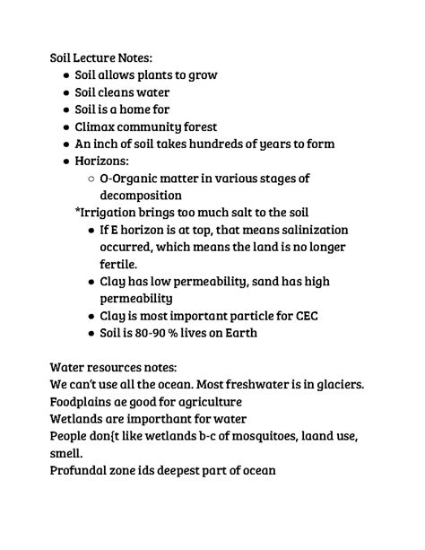 Image result for Soil Science Lecture Notes