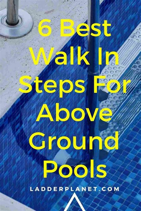 Image result for Above Ground Pool with Walk-In Steps